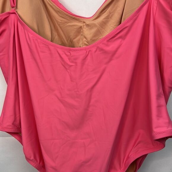 J.Crew Pink one piece Swimsuit NWT size 24 - Picture 9 of 16